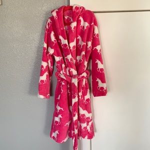Girls hooded unicorn robe